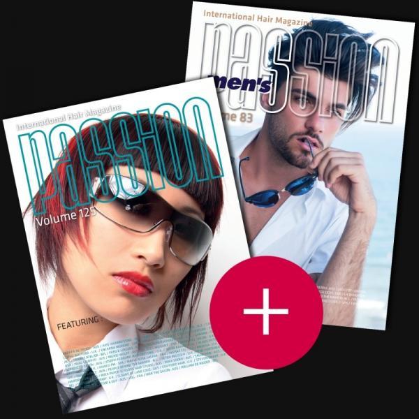 Pack Passion International Hair Magazine Vol.125 + Passion International Hair Magazine MEN'S Vol.83
