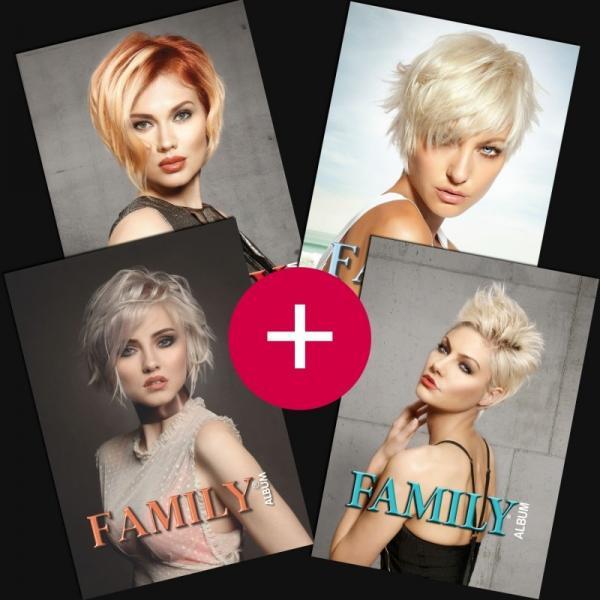 Lot de 4 albums de coiffure "FAMILY Album"