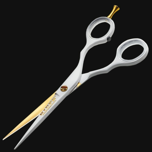 Ciseaux droits Kiepe Professional white/gold taille 5'5