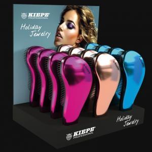 Présentoir 12 brosses démêlantes "HOLIDAY JEWERLY"