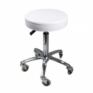 Tabouret roue « anti-cheveux » en matière roller