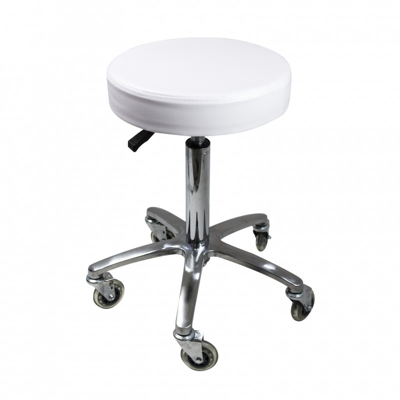 Tabouret professionnel selle de cheval ergonomique roues roller.